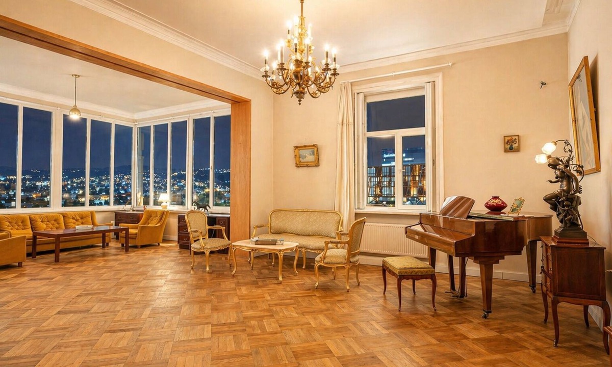 Vera Apartment | Panoramic View Apartment with Piano. Vintage Style