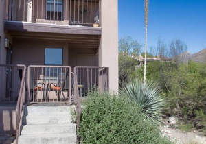 Condo opens to lush desert with unobstructed views of Catalina-Rincon mtns in Tucson