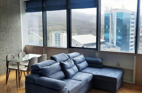 Vake Apartment | Axis Towers Executive 1BR with City Views 28+ Night Stays