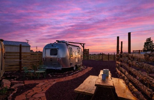 Valle House | Buddy Airstream with Private Hot Tub (Unit A) - Airstream Bambi Flying Cloud 2019 & Avion Travel Trailer Airstream