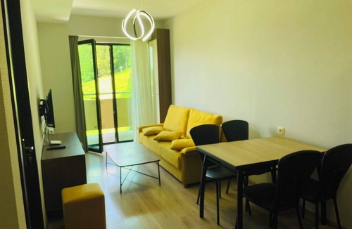 Bakuriani Apartment | Crystal Residence – Balcony with Ski Slope View