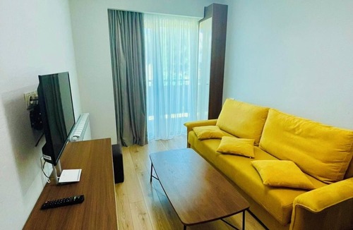 Bakuriani Apartment | Crystal Residence – Balcony with Ski Slope View