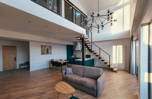 Kazbegi Apartment | George Snow Apartments in New Gudauri - fireplace, 50m to Gondola lift