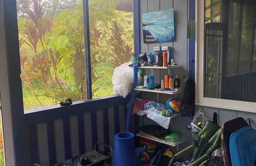 Leilani Estates House | Jungle Home AC NearHot Ponds Fissure 8 Hot tub