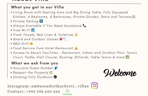 Kachreti Villa | Kachreti Ambassadori Golf Resort, Villa 8