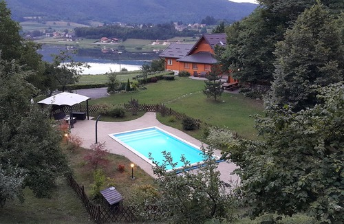 Ogulin Villa | Lakefront Villa Jelenic By Bertovic in Croatia with a squash court, gym, cinema