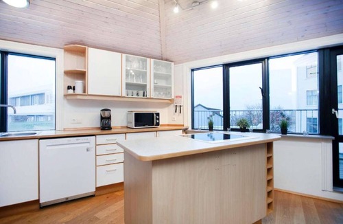 Downtown Apartment | Located in downtown Reykjavik, on the corner of Laugavegur and Skólavörðustígur.