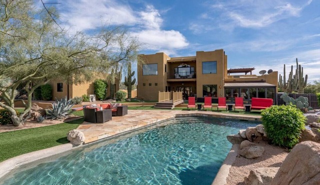 8 Bedroom | Game Room | Gym | Spa | Heated Pool in Scottsdale
