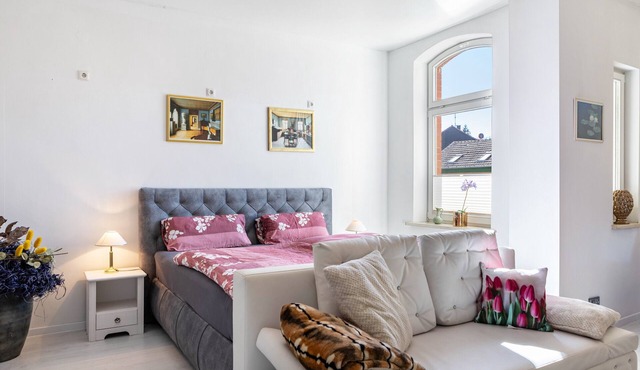 Apartment 'Vogelnest Hochzeitssuite' with Shared Pool, Shared Terrace and Wi-Fi in Mühlhausen/Thüringen