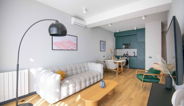 Deluxe One-Bedroom Balcony Suite with Kitchen