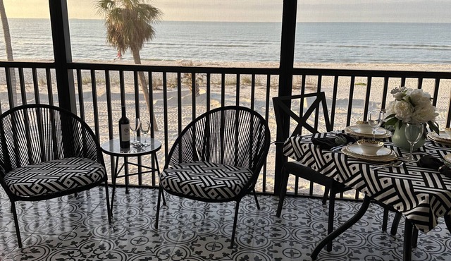 E25 Direct Gulf Front is open! Beautiful and new! Saturday-Saturday in Sanibel
