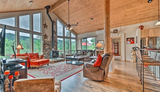 Fire Pit, Deck & Grill: Serene Prescott Cabin! in Prescott