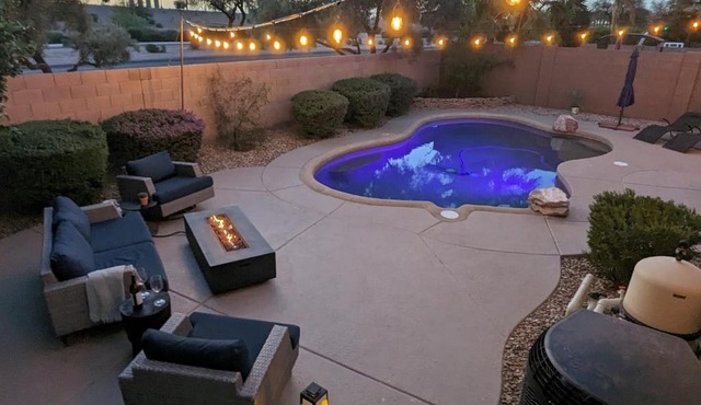 HOLLYHOCK - Pet-Friendly 4BR Heated Pool & Near Golf in Chandler