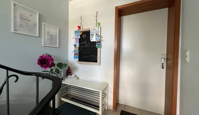 Large, bright, friendly apartment with 2 bedrooms and balcony in Bad Königshofen