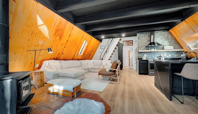 Modern Luxurious A-Frame - Playground in Pine
