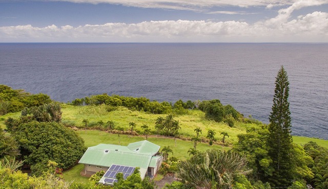Ocean Bluff Home on Hamakua Coast - Hale Hamakua in Papaaloa