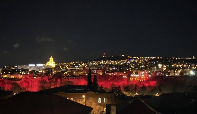 Old apartment overlooking Tiflis