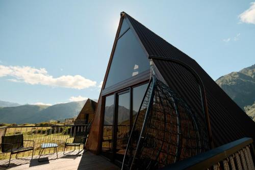 Outside Kazbegi Cabin 2