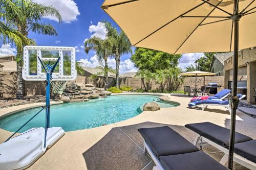 Pool, Hot Tub & Patio: Mesa Oasis Desert Getaway in Mesa