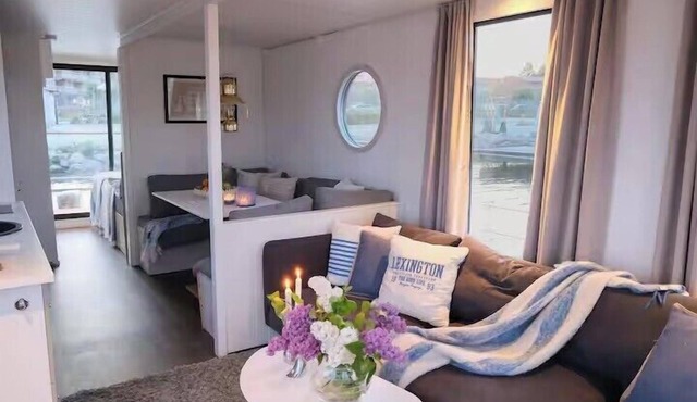 Solvesborg Houseboat with Harbour Views - Sleeps 4 in Sölvesborg