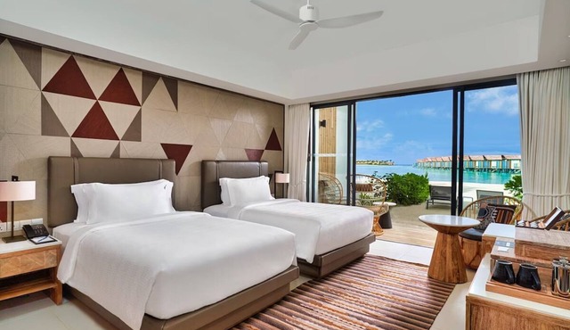 Twin Studio on Beachfront with Modern Comforts in Eh`mafushi