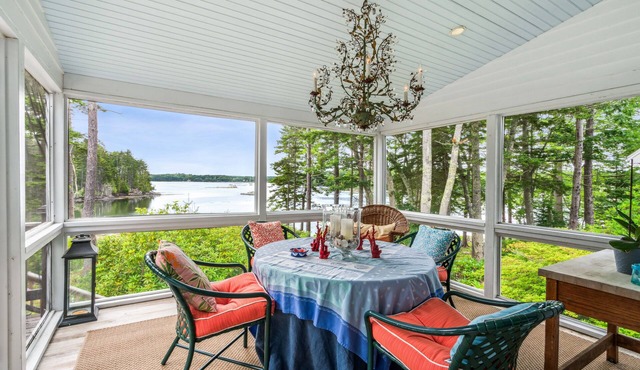 Waterfront Private Estate Located On 5-Acre Peninsula With Dock And Mooring in Harpswell