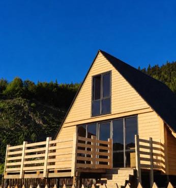 Wooden cottage in Svaneti