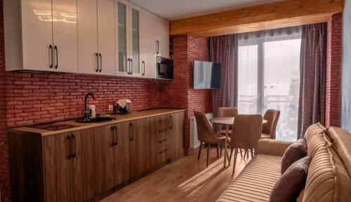 One-Bedroom Apartment with Balcony and Mountain View  
